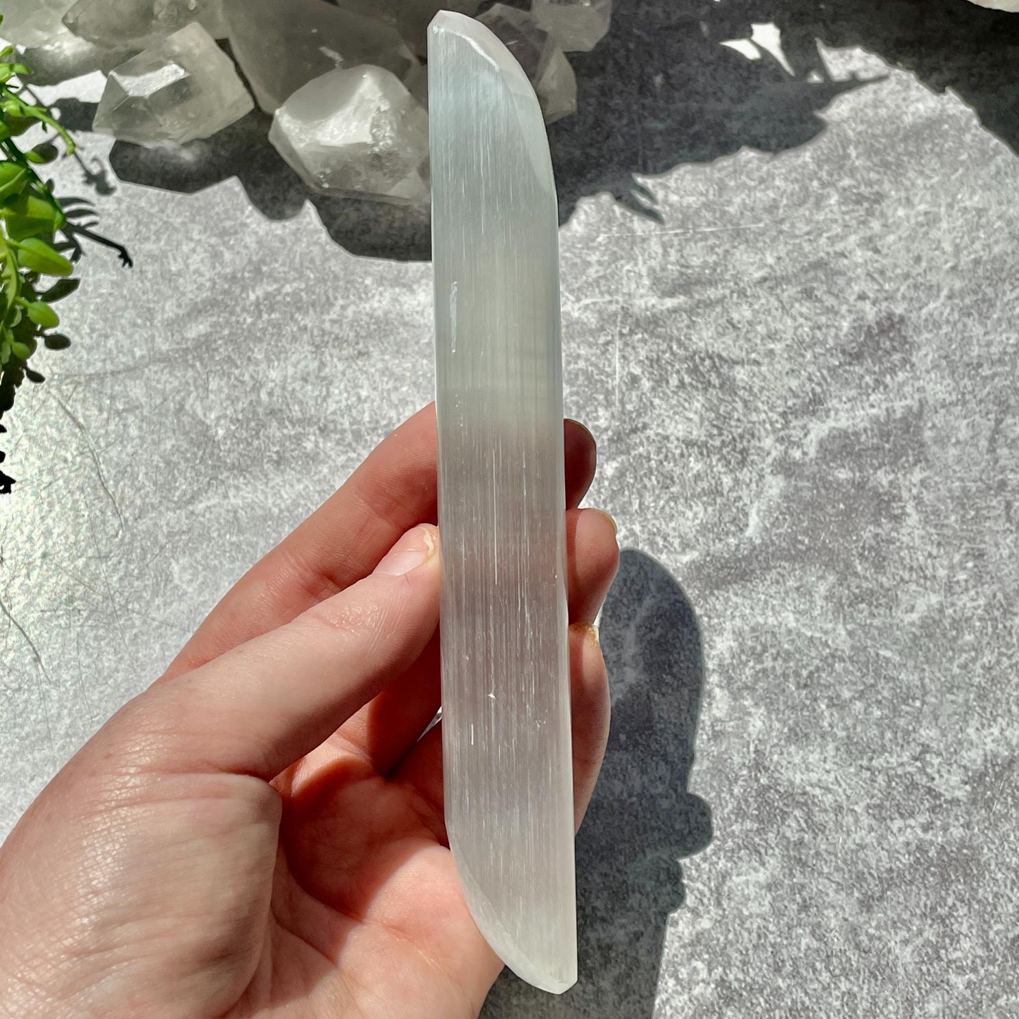 Selenite Wand - Angled Edge Selenite Wand - Angled Edge